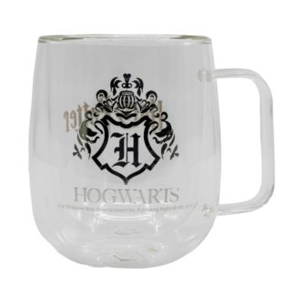 Tasse en Verre – Hogwarts Logo – Harry Potter – 11 cm – 290 ml