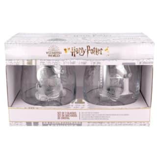 Set de 2 Verres –  Griffondor & Poufsouffle – Harry Potter – 12.6 cm – 510 ml