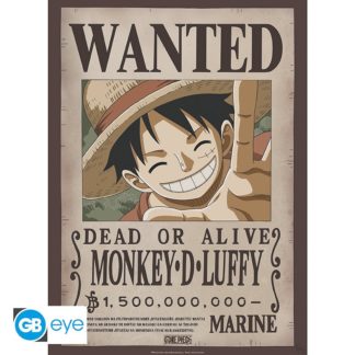 GB Eye Poster – One Piece – « Wanted Luffy » – 52 cm
