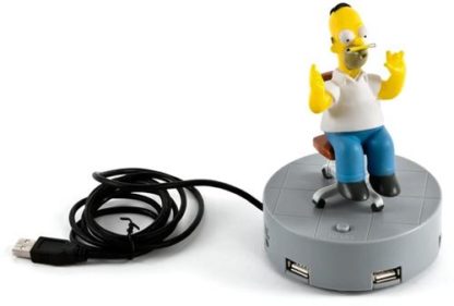 The Simpsons – Homer Hub USB 4 ports parlant