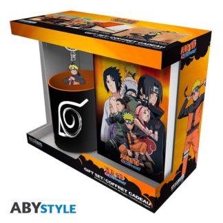 Gift Pack – Naruto Shippuden – Mug 320ml + Keyring PVC + Cahier « Naruto