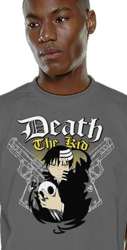T-shirt Neko – Death the Kid – Soul Eater – Gris – M