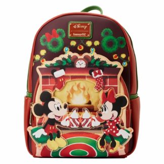 Loungefly Sac à dos – Mickey & Co. – Mickey & Minnie Christmas – 23 cm