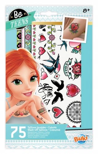 Be teens 75 tatouages lavables colores (fr-de-it-en-es-nl)
