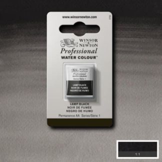 W&N Pro Couleur Aquarelle 1/2 Godet 337 Noir Fumee