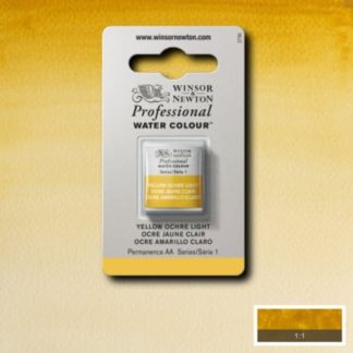 W&n pro couleur aquarelle 1/2 godet 745 ocre jaune clair