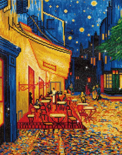 Dd broderie diamant cafeat night (van gogh cafe)