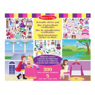 Stickers repositionnables chateau de princesses (fr-de-en-es)