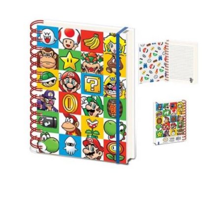 Carnet de Note Spirale – Colour Block – Super Mario