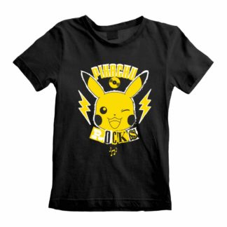 T-shirt – Pokemon – Pikachu Rocks – Enfant – 5 – 6 ans