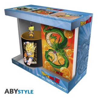 Gift Pack – Dragon Ball – Mug 320ml + Keyring PVC + Cahier « Goku »