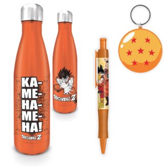 Pyramid Gift Pack – bouteille kamehameha + stylo + porte-clefs – Dragon Ball