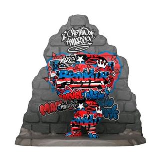 Captain America – Edition Grafitti Deco Limitée – (752) – POP Marvel Deluxe – 9 cm