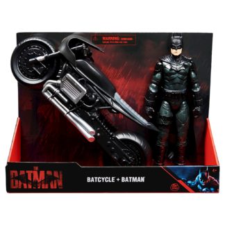 Batman & dc Batman Bat-Cycle & Figurine 30cm