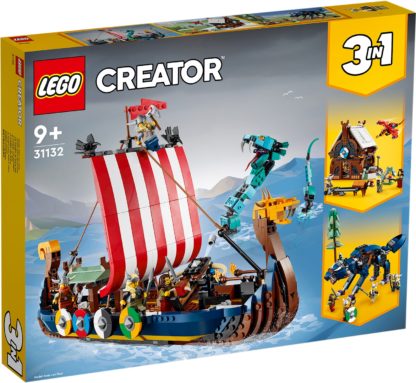 Lego creator Le bateau viking et le serpent