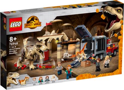 Lego jurassic world L’évasion du T. rex et de