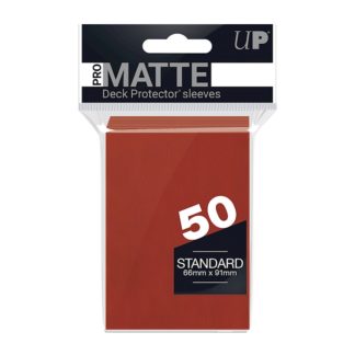 Red PRO-Matte Deck Protector Standard (50)