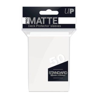 White PRO-Matte Deck Protector Standard (50)