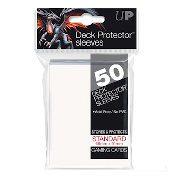White Deck Protector Standard (50) NEW SIZE