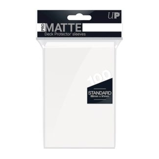 White PRO-Matte Deck Protector Standard (100)