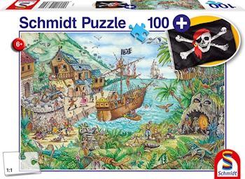 Dans la baie aux pirates avec add on (drapeau pirate) 100 pcs