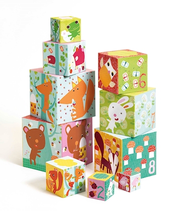 10 Cubes foret Djeco