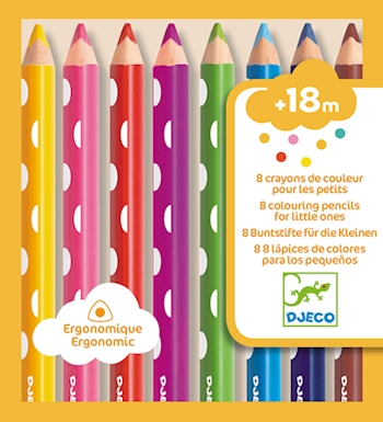 8 Crayons de couleur pour les petits