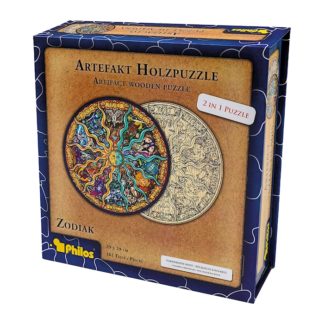 Artefact puzzle en bois 2 en 1 Zodiaque, 161 pcs