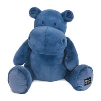 Hippo, bleu 85cm