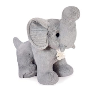 Preppy Chic Elephant, Gris Perle 35cm