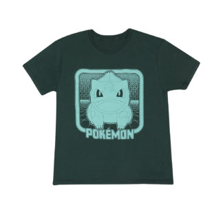 T-shirt – Pokemon – Retro Arcade – Bulbizarre – Enfant – 7-8 ans