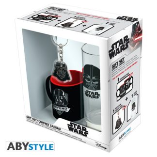 Gift Pack Star Wars – Verre 29cl + Porte-clefs + Mini Mug « Dark Vador »