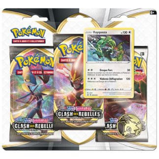 Pokemon (fr) 3-pack EB02 Épée et Bouclier-Clash des Rebelles : Pack 3 Boosters Rayquaza