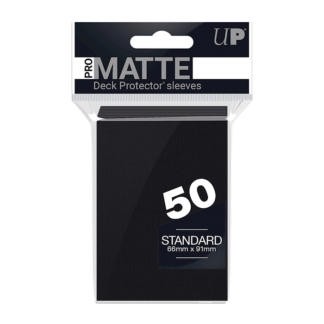 Black PRO-Matte Deck Protector Standard (50)