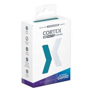 Protèges Cartes 100 pièces – Cortex – Standard – Bleu Pétrole Matte