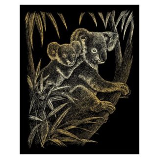 R&L Gravures D’Art Std Or Les Koalas 21.3X29.5Cm