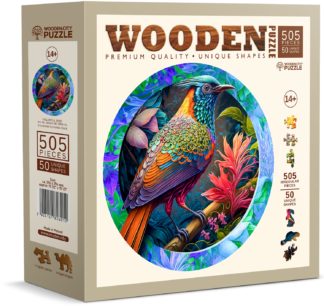 Wooden city Puzzle en bois XL Colorful Bird