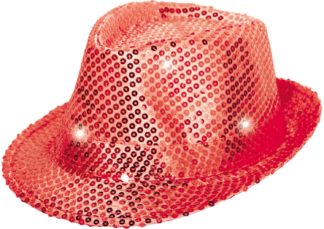 Folat Chapeau LED rouge