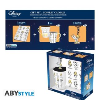 Gift Pack Disney – Mug 250ml + Porte-clés + Cahier « Clochette »
