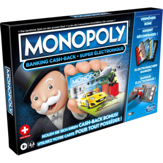 Hasbro gaming Monopoly Banking Cash-Back