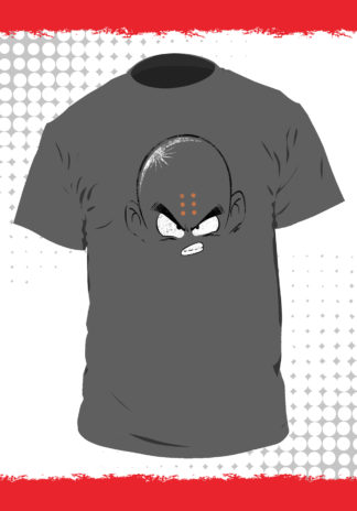 T-shirt Dragon Ball – Krillin – Fond Gris – Homme – L