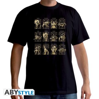 T-shirt – Saint Seiya – Les 12 armures d’or – Homme – XL