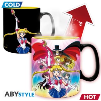 Mug – Thermo Réactif – Sailor Moon – Groupe – 460 ml