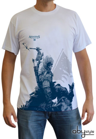 T-shirt Assassin’s Creed III – Conor à genoux – Homme – XL