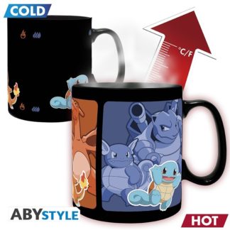 Mug – Thermo Réactif – Starters 1ère Génération Évolution – Pokemon – 460 ml