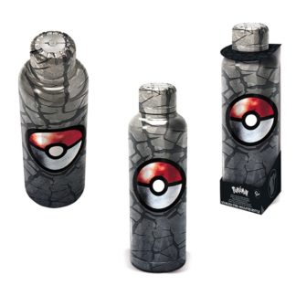 Bouteille en acier – Noir – Poké Ball – Pokemon – Unisexe – 515 ml