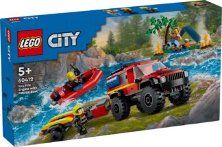 Lego city Le camion de pompiers 4×4 et le