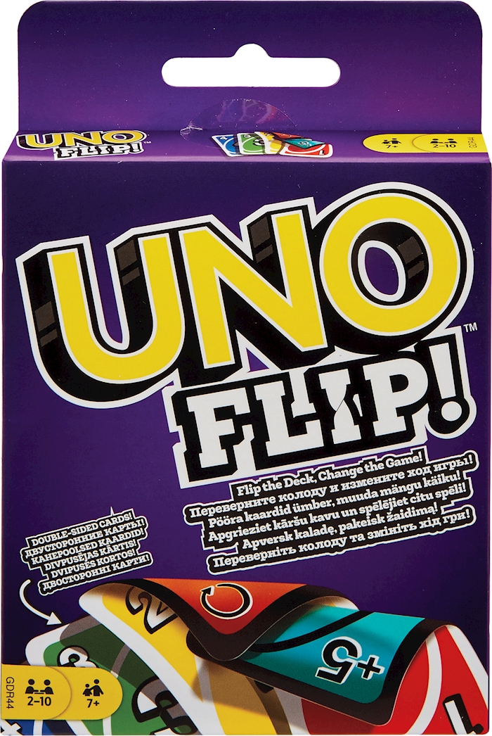 Acheter UNO Flip. d/f/i dès 7 ans. 2-10 joueurs. avec cartes réversibles 