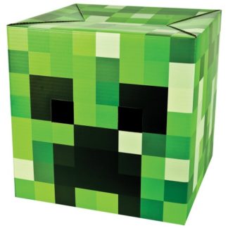 GAYA Tête de Creeper en carton – Minecraft