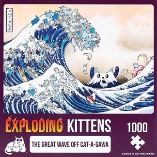 Pz 1000pcs exploding kittens the great wave off cat-a-gawa (ml)